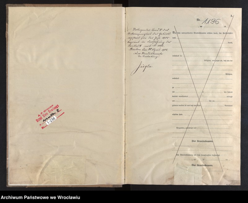 image.from.unit.number "Geburts-Neben-Register Breslau I 1908 Band 4"