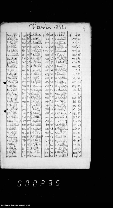 Obraz 13 z jednostki "Wykazy wekslowe Kasy Pożyczkowej"