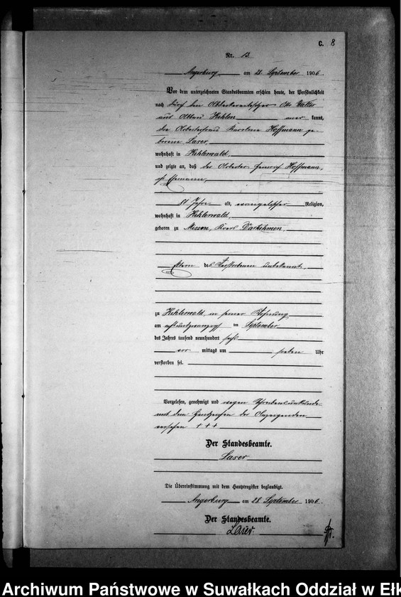 image.from.unit.number "Sterbe-Neben-Register des Preussischen Standes-Amtes Kehlen Kreis Angerburg"