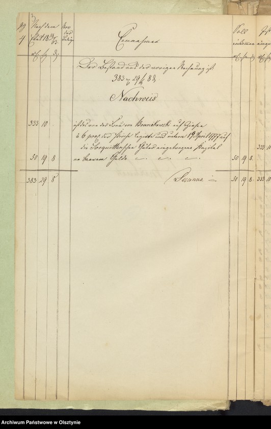image.from.unit.number "Kirchen Rechnung der Sorquittenschen Kirche aller Einnahme und Ausgabe"