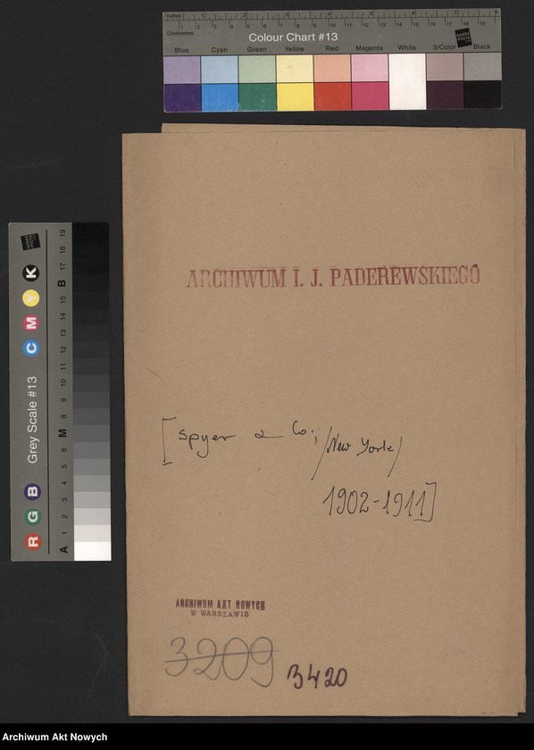 image.from.unit.number "Spyer and Co. (New York) Korespondencja, zestawienia"
