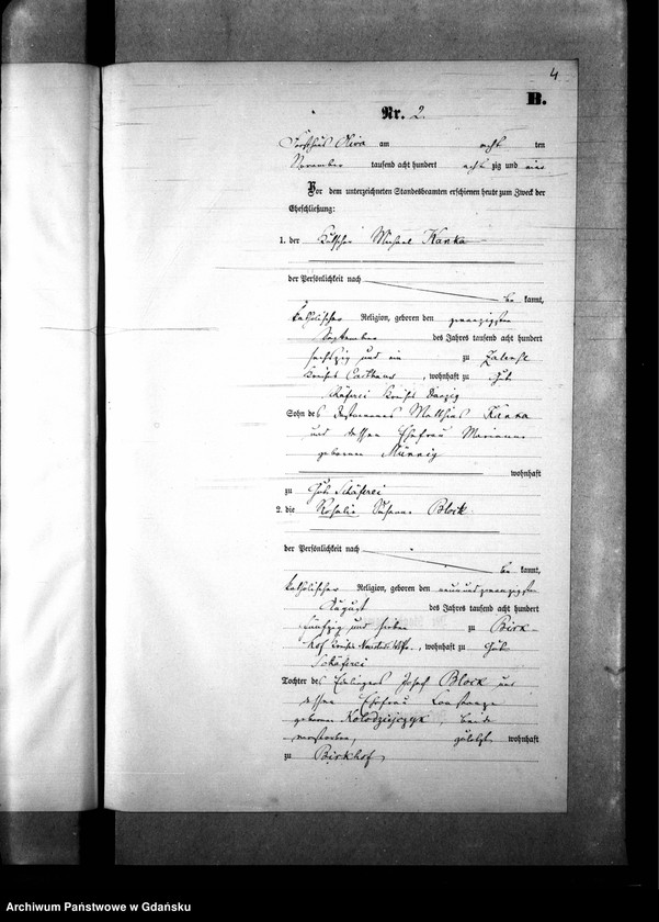 image.from.team "Urząd Stanu Cywilnego w Oliwie-Leśnictwie, obecnie część Gdańska"