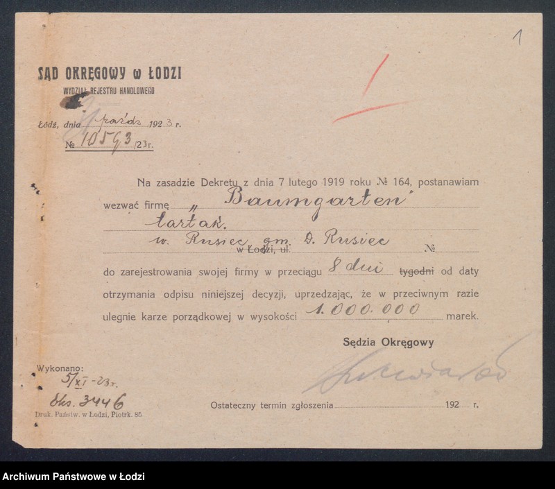 Obraz 3 z jednostki "Rafał Baumgarten- tartak"