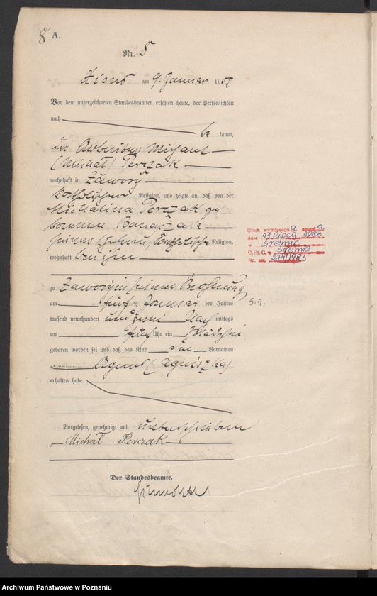 Obraz 11 z jednostki "Geburts-Haupt-Register"