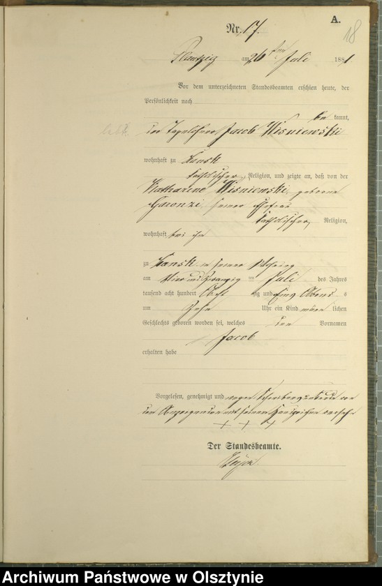 image.from.unit.number "Geburts-Haupt-Register Nr 1 - 22"