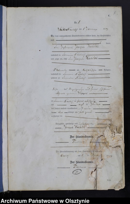 image.from.unit.number "Sterbe -Neben-Register Nr.1-73"