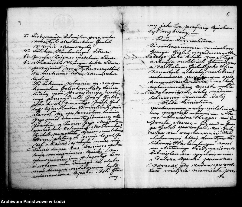 Obraz 7 z jednostki "Akta tyczące się ustanowienia opieki nad nieletnimi: Józefem, Marcinem, Dawidem, Janem, Edmundem, Juliuszem, Leontyną, Antonim rodzeństwem Giebel po zmarłych małżonkach Józefie i Magdalenie Giebel"