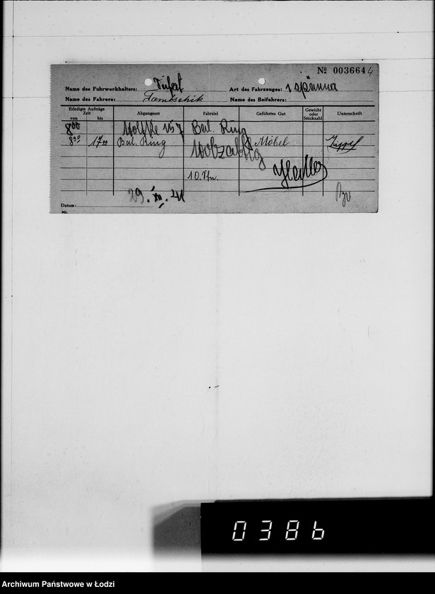 Obraz 8 z jednostki "A.Seifert Rechnungen. [za dostawy towarów dla Getta]"