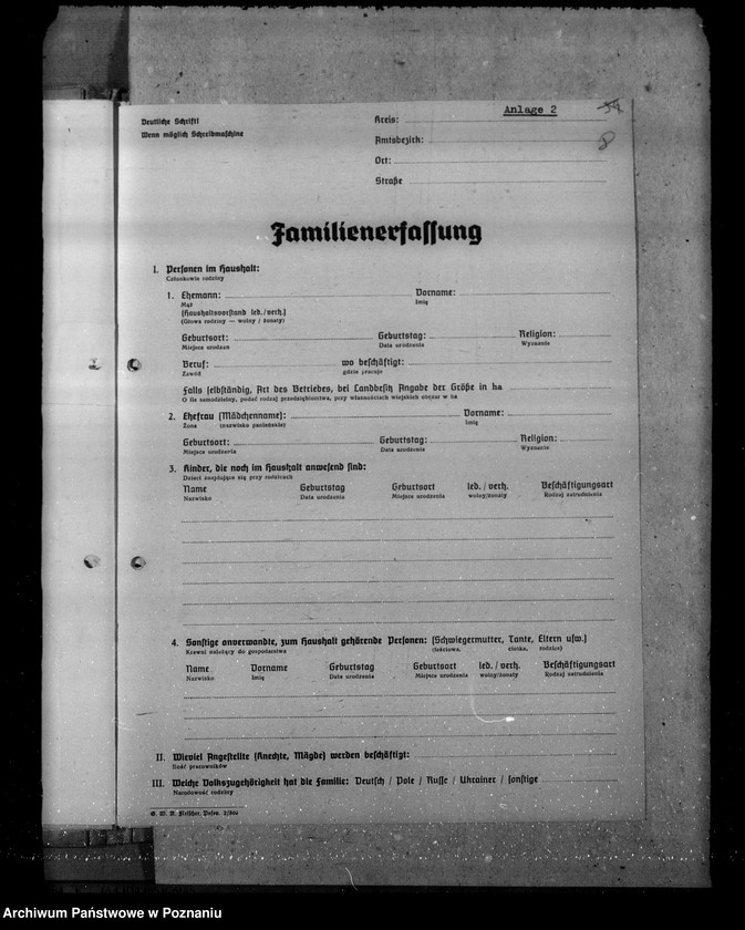 Obraz 14 z jednostki "Vorläufiger Abschlussbericht über die Probeerfassung der Polen im Warthegau"