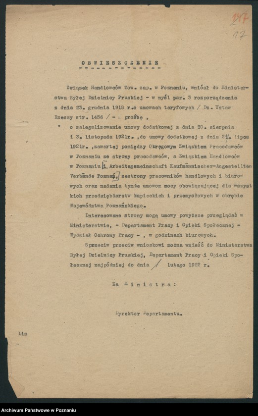 Obraz 19 z jednostki "[Materiały dotyczące ustalania płac dla pracowników zatrudnionych w przemyśle i handlu]"
