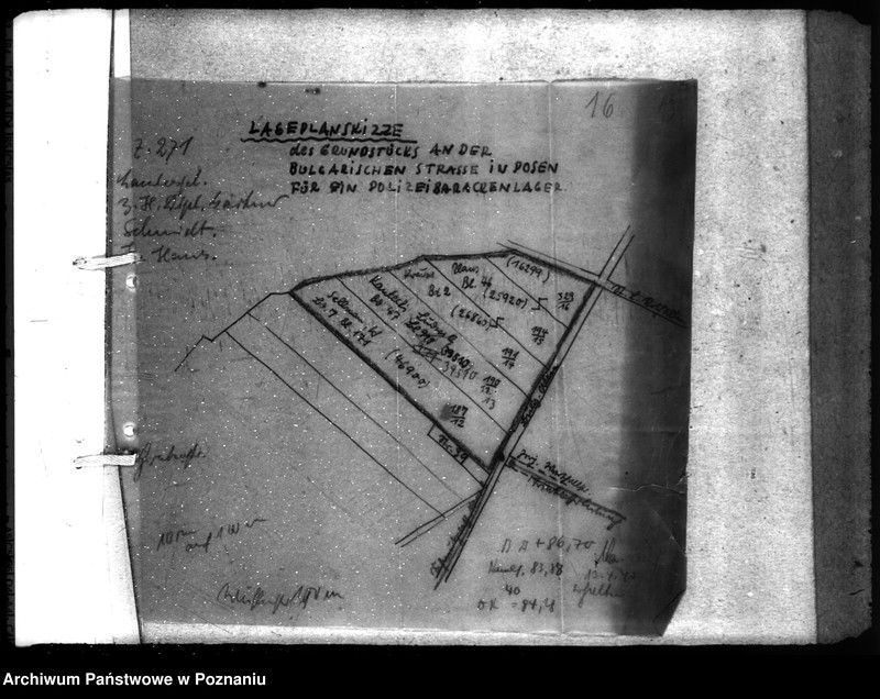 Obraz 20 z jednostki "Barackenlager Posen, Ordnungspolizei, Bulgarische Strasse"