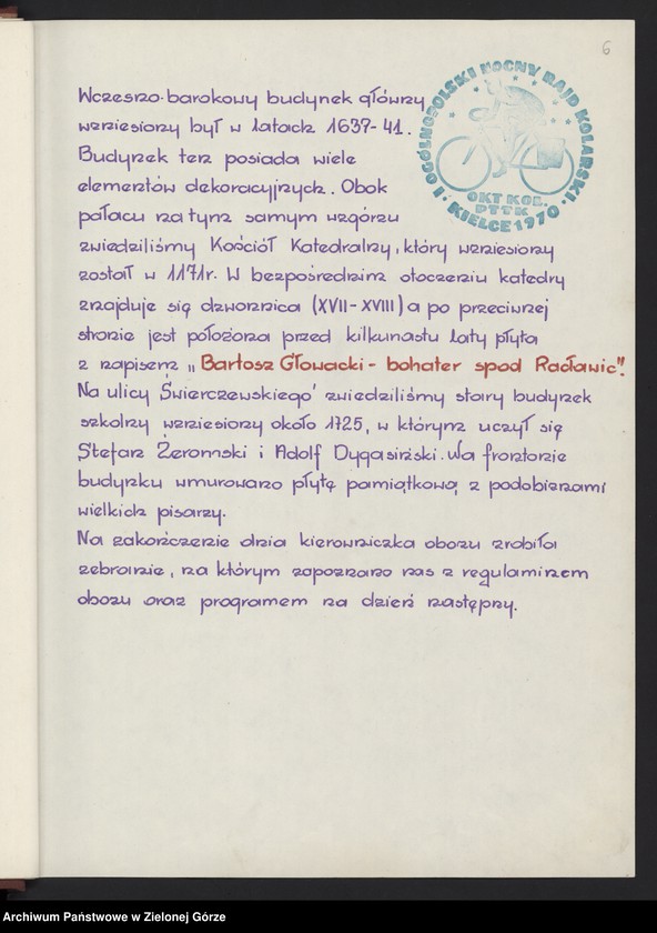 image.from.unit.number "Zasadnicza Szkoła Budowlana i Technikum Budowlane w Międzyrzeczu - Praca na konkurs: "Szlakiem Hubalczyków (obóz wędrowny)". Tom I"