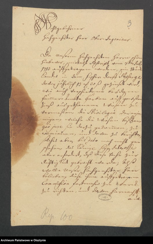 image.from.unit.number "Passarge, H. [Haupt] A. [Amt] Balga [Balga]. Die Vermeßung eines Stück Landes im Fischerdorf Passarge und einiger Wiesen in Kammeramte Carben"