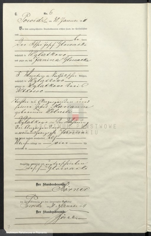 Obraz 10 z jednostki "Sterbe-Nebenregister"