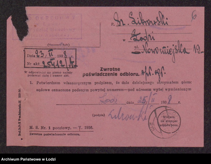 Obraz 8 z jednostki "Szyja Librowski- wyrób i sprzedaż swetrów, pończoch i rękawiczek"