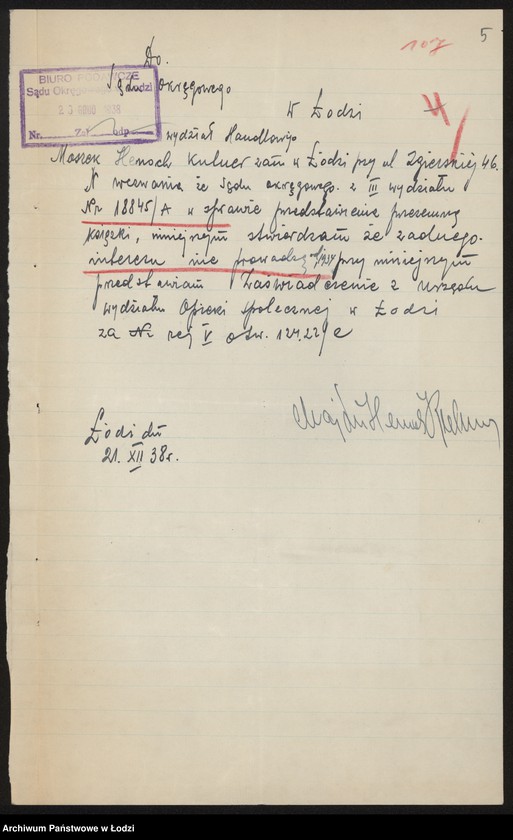 Obraz 7 z jednostki "Moszek Henoch Kutner – drobna sprzedaż towarów bawełnianych"