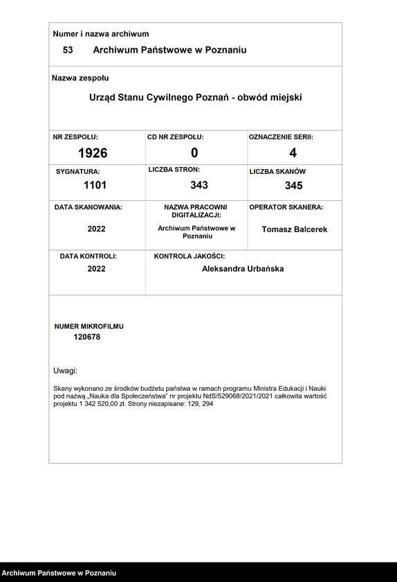 Obraz 1 z jednostki "Die von den Verlobten beigebrachten Urkunden zur Eheschliessung pro 1876"