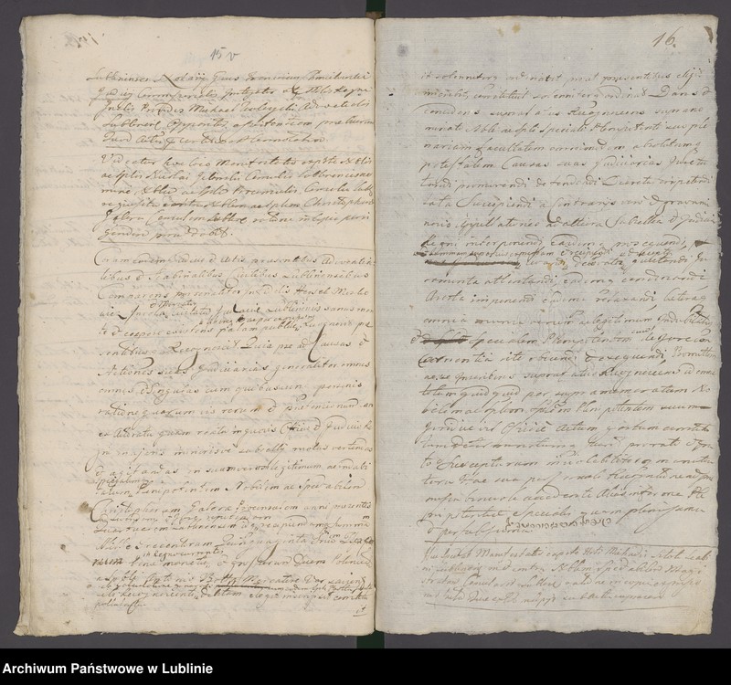 Obraz 18 z jednostki "Acta iudicii advocatialis et scabinalis civitatis SRM Lublinensis donationum, inscriptionum, roborationum, cessionum, oblatarum, relationum, manifestationum ac aliarum"