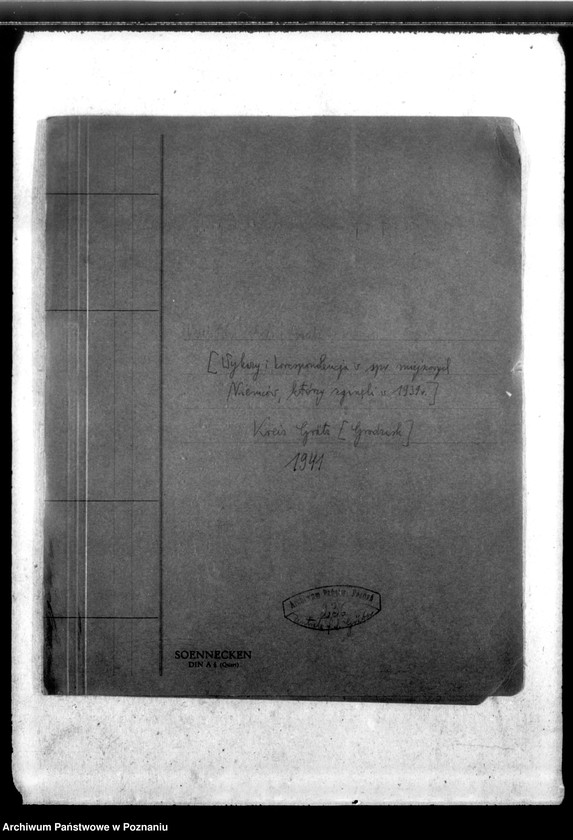 Obraz 4 z jednostki "Kreis Grätz (Grodzisk). Wykazy i korespondencja w sprawie miejscowych Niemców, którzy zginęli w 1939 roku"