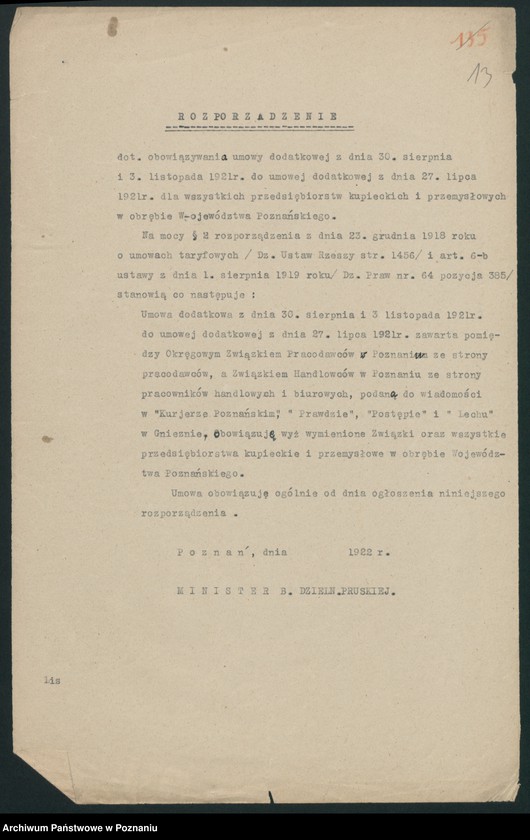 Obraz 15 z jednostki "[Materiały dotyczące ustalania płac dla pracowników zatrudnionych w przemyśle i handlu]"