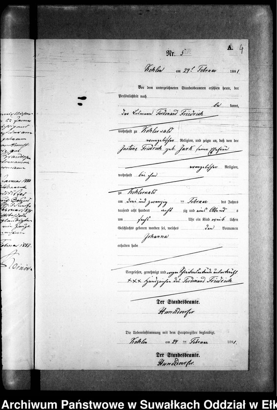 image.from.unit.number "Geburts-Neben-Register des Preussischen Standes-Amtes Kehlen Kreis Angerburg"