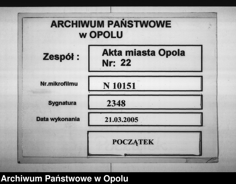 Obraz 1 z jednostki "Acta Designations von denen bey der Stadt Oppeln vorhandenen Weber-Stühlen"