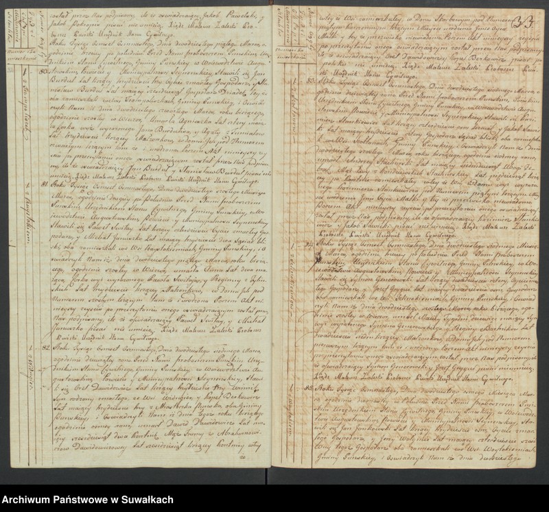 image.from.unit.number "Akta zeszłych gminy puńskiey od 1-go stycznia do dnia ostatniego grudnia 1818 roku."