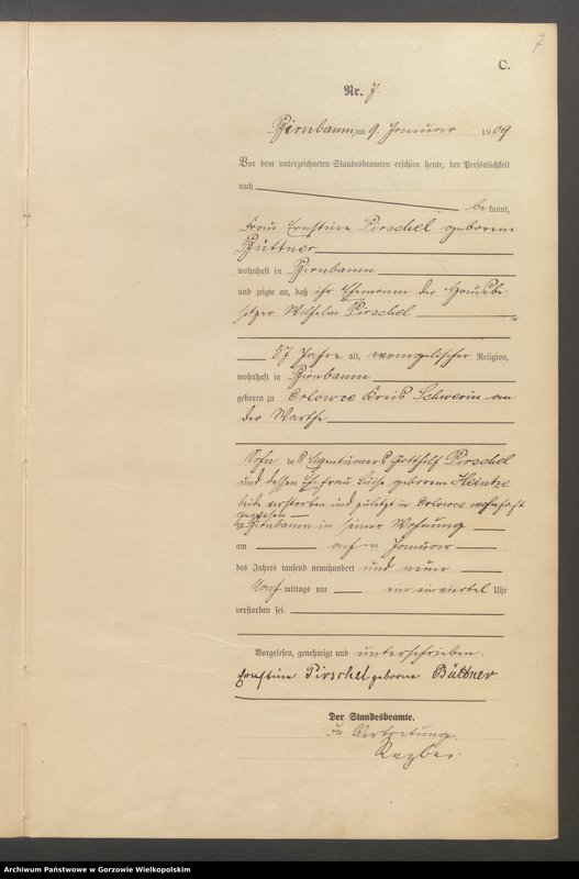 Obraz 9 z jednostki "Sterbe - Haupt - Register"