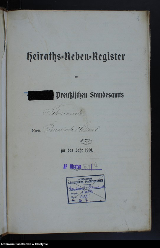 image.from.unit.number "Heiraths-Neben-Register Nr 1 - 20"