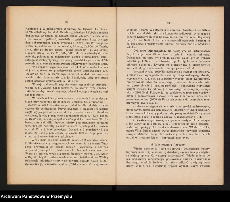 image.from.unit.number "Sprawozdanie Dyrekcji Państw[owego] Gimnazjum im. króla Kazimierza Wielkiego w Bochni za rok szkolny 1929/30"