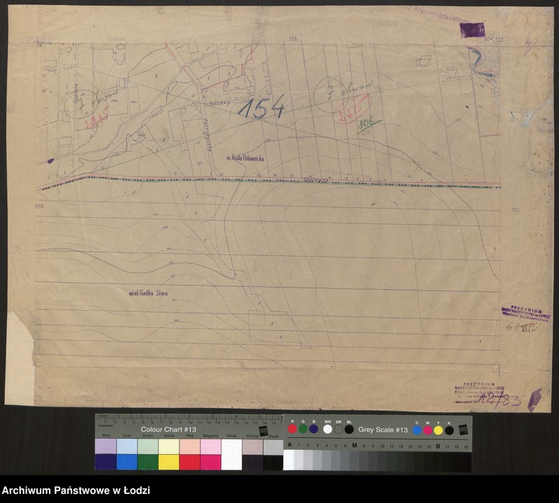 image.from.unit.number "Plan m. Łodzi 1:2000 z oznaczeniem podziału miasta na obwody i rejony spisowe. Sekcja SW122"