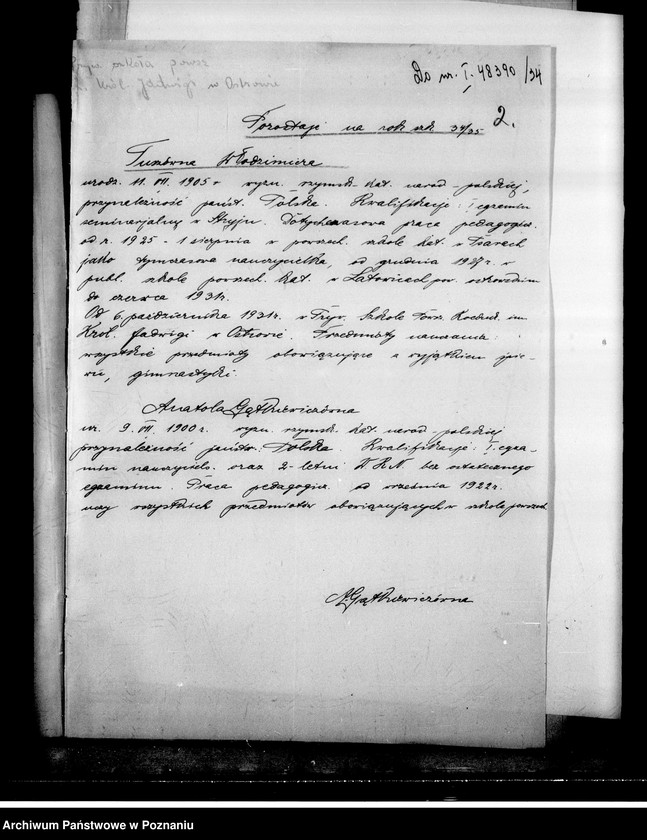 Obraz 6 z jednostki "Prywatna Szkoła Powszechna Gątkiewiczówny w Ostrowie"