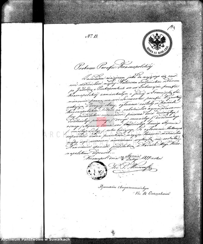 image.from.unit.number "Dokumenty k aktom brakosočetavšichsja Vigerskago Prichoda v 1877 godu."
