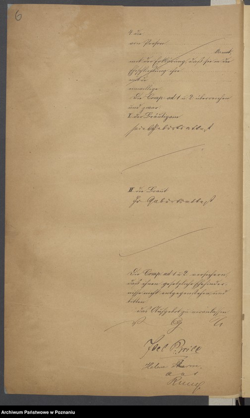 Obraz 7 z jednostki "Die von den Verlobten beigebrachten Urkunden zur Eheschliessung pro 1875"