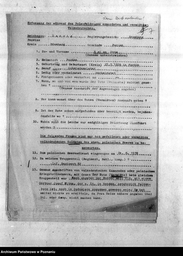 Obraz 11 z jednostki "Amtliche Meldungen. Amtsbezirke Fordon, Falkenberg, Slesin, Monkowarsk - Kreis Bromberg (Bydgoszcz)"