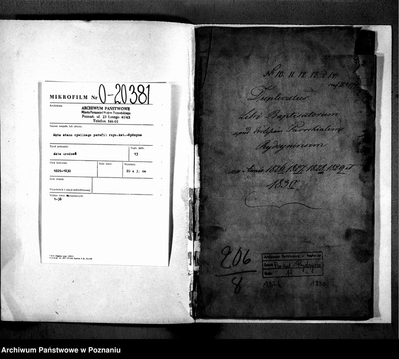 image.from.unit.number "Akta urodzeń, małżeństw i zgonu"