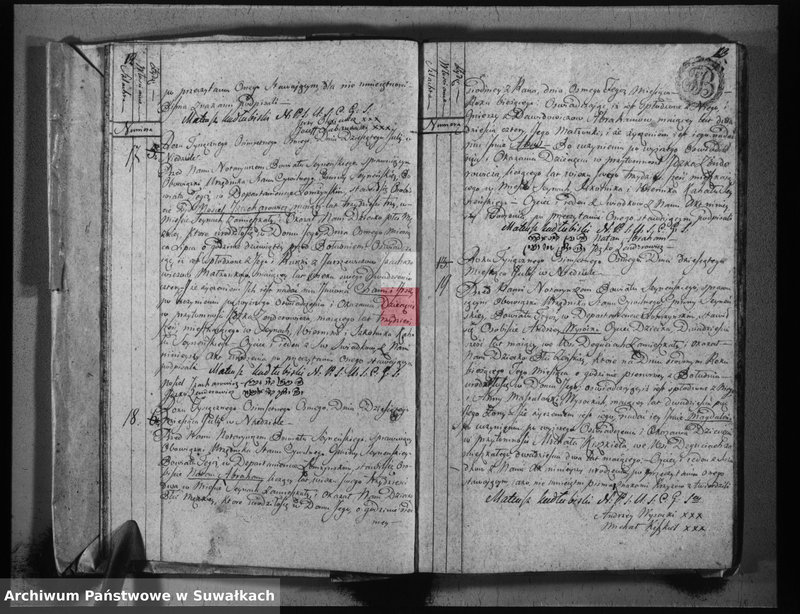 image.from.team "Akta stanu cywilnego parafii rzymskokatolickiej w Sejnach"