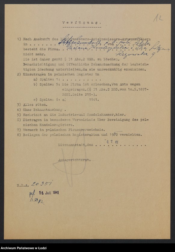 Obraz 14 z jednostki "Helena Kruszyńska i s-ka – sklep rzeźniczy"