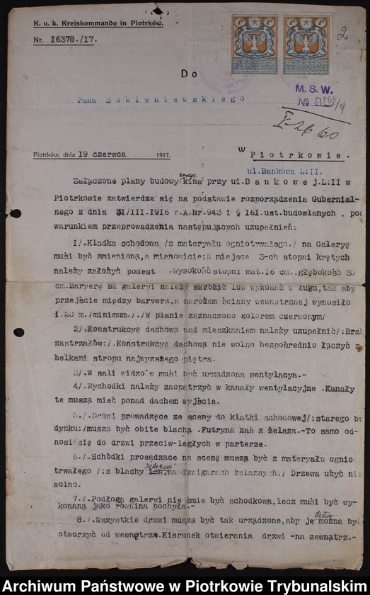 image.from.collection.number "Piotrkowskie kinoteatry sprzed wieku w dokumencie archiwalnym111"