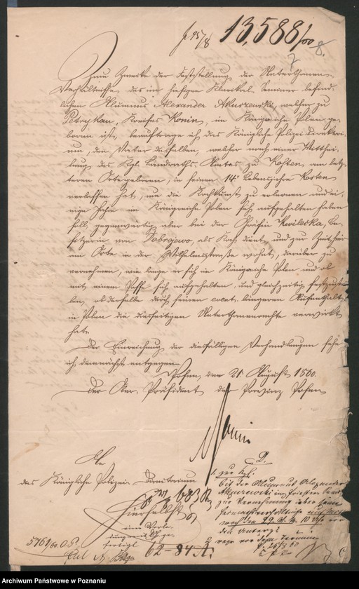 Obraz 13 z jednostki "A. betr. die Auskunft über Inländer Lit. A"