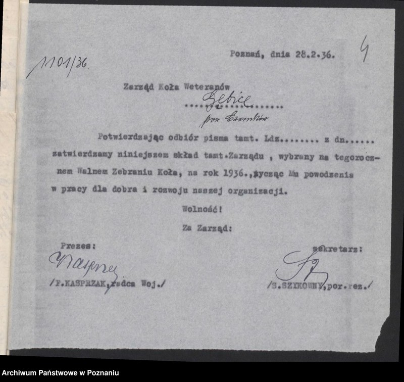 Obraz 8 z jednostki "Gębice, powiat Czarnków akta koła."