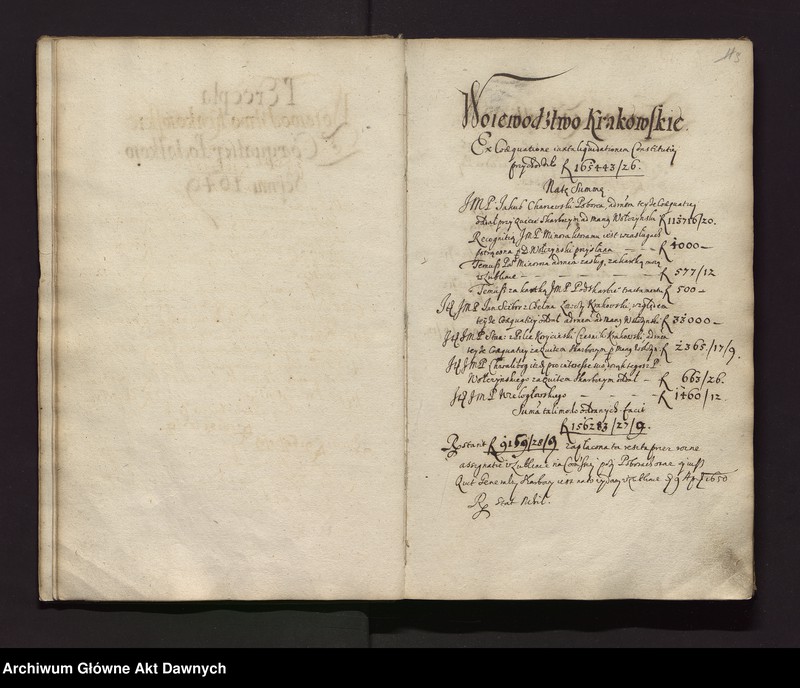 image.from.unit.number "Perceptarz ex coaequatione sejmu 1649 warszawskiego i poborów uchwalonych."