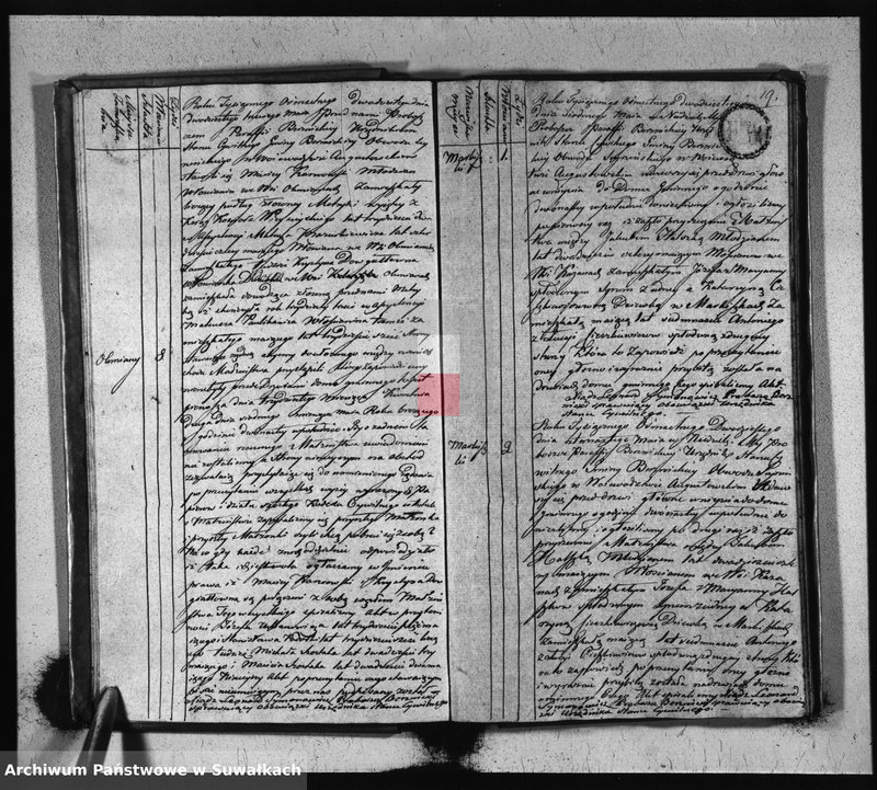 image.from.unit.number "Akta Zaślubionych Gminy Berznickiey od Dnia 1-o Stycznia 1820 Roku"
