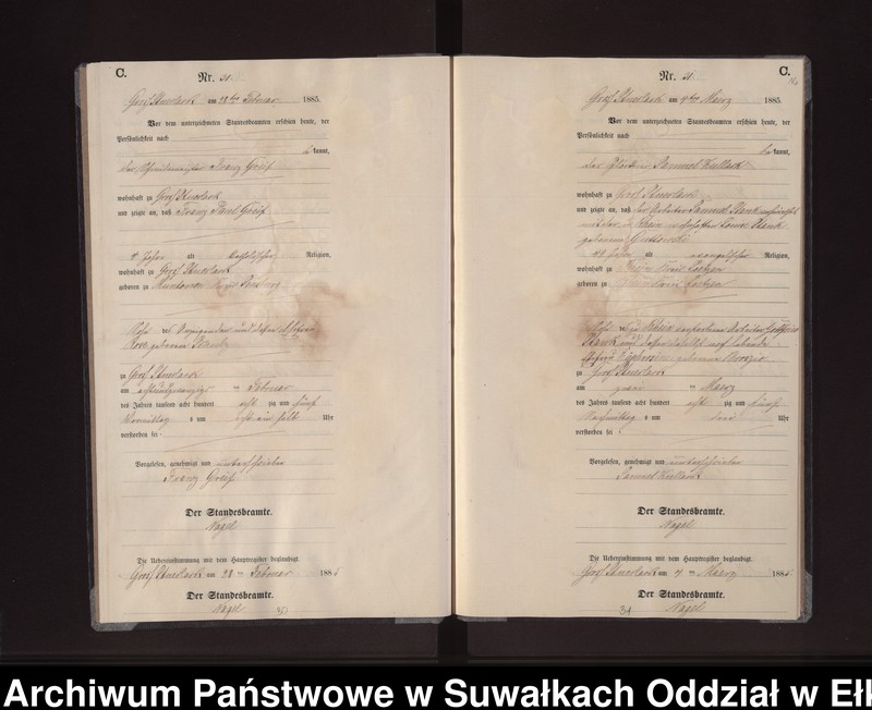 image.from.unit.number "Sterbe-Neben-Register des Preussischen Standes-Amtes Gross Stüerlack Kreis Loetzen"