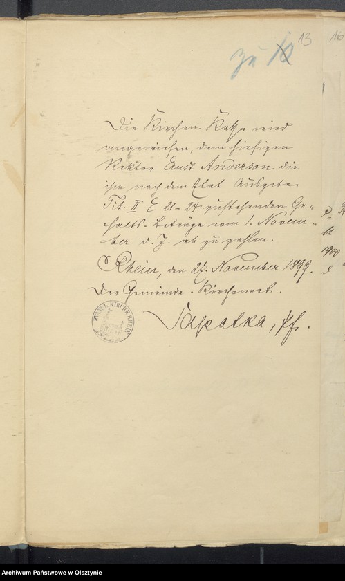image.from.unit.number "Jahres Rechnung der Kirche zu Rhein"