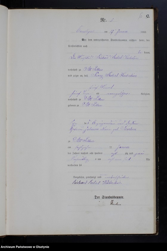 image.from.unit.number "Sterbe-Haupt-Register Nr 1 - 89"