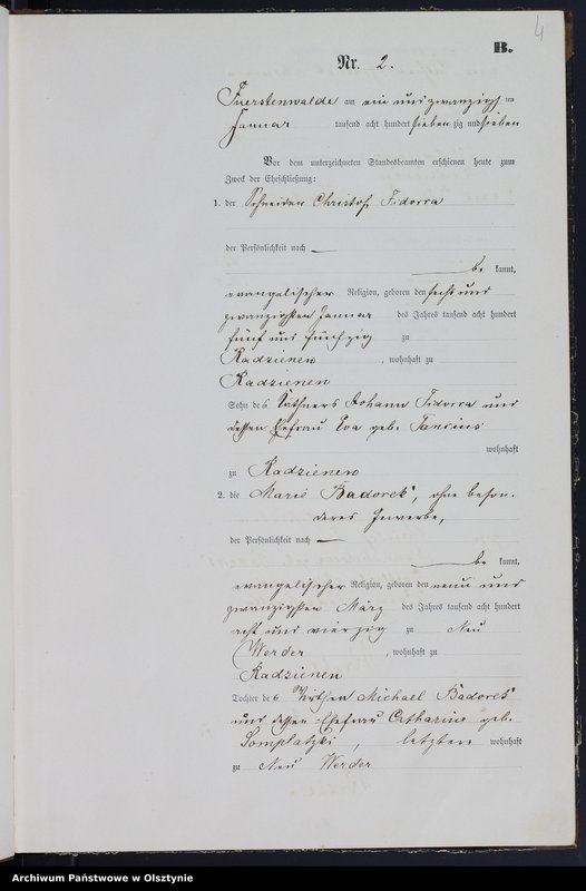 image.from.team "Urząd Stanu Cywilnego w Księżym Lasku pow. szczycieński"