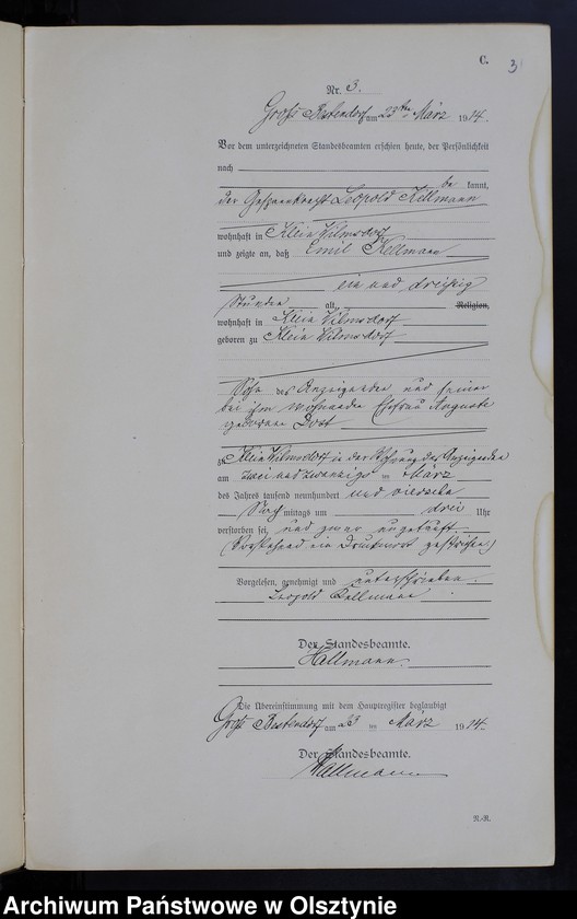 image.from.unit.number "Sterbe-Neben-Register Nr 1 - 21"