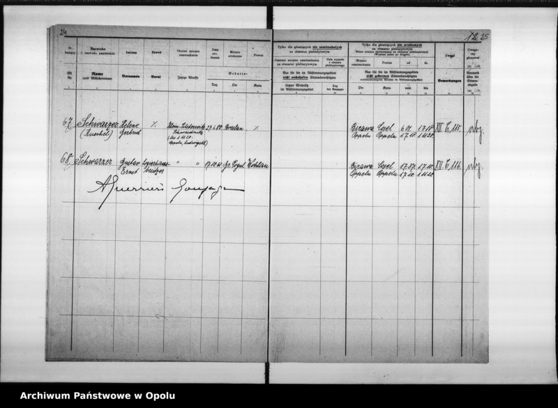 Obraz 17 z jednostki "34. Wahlbezirk Wahllokal: Haushaltungsschule Ludwigstr[asse] 9"