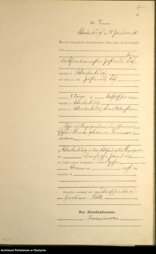 image.from.unit.number "Sterbe-Haupt-Register Nr 1 - 93"